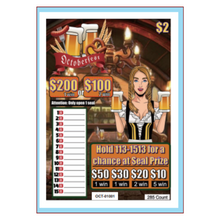 Load image into Gallery viewer, $2 Custom Pull Tabs, Seal Cards- Oktober Fest - 285 Count