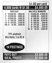 Load image into Gallery viewer, $1 Instant Pull Tabs - Malt Vault or Similar Title - $300 Top Prize 4000 Count