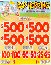 Load image into Gallery viewer, $1 Instant Pull Tabs -Bar Hopping- $500 TOP PRIZE 4000 Count